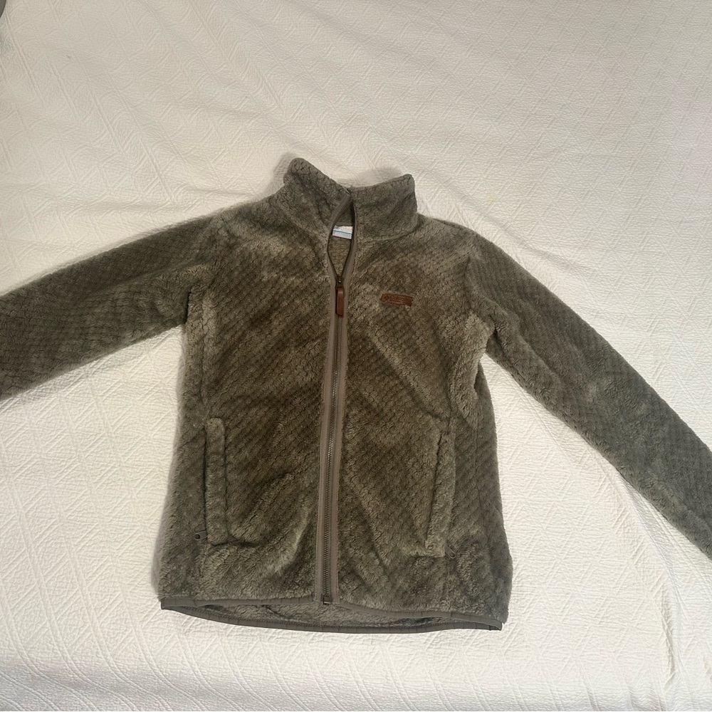 Columbia Taupe Fleece Jacket